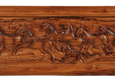 Bas-relief Chevaux